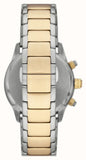 Emporio Armani Chronograph Black Dial Two Tone Steel Strap Watch For Men - AR11521