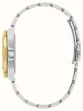Guess Sunray Multifunction Silver Dial Two Tone Steel Strap Watch for Women - GW0616L2