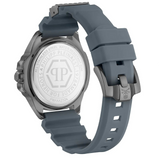 Philipp Plein The Skull Grey Dial Grey Stainless Steel Strap Watch For Men- PWAAA2324