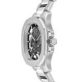 Philipp Plein Skeleton Spectre Silver Dial Silver Stainless Steel Strap Watch For Men - PWRAA0223