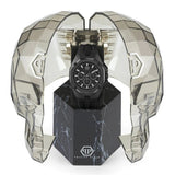 Philipp Plein Octagon Black Dial Black Silicone Strap Watch for Men - PWTBA0623