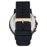 Lacoste 12.12 Black Dial Black Silicon Strap Watch for Men - 2011247