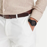 Lacoste 12.12 Black Dial Black Silicon Strap Watch for Men - 2011247