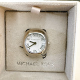 Michael Kors Rylee Silver Dial Silver Steel Strap Ring Watch for Women - MK4873
