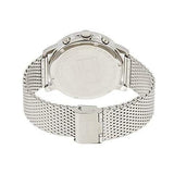 Tommy Hilfiger Chronograph Black Dial Silver Mesh Bracelet Watch for Men - 1791292