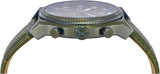 Michael Kors Panorama Green Dial Green Leather Strap Watch for Men - MK9199