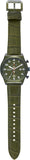 Michael Kors Panorama Green Dial Green Leather Strap Watch for Men - MK9199