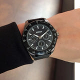 Fossil Bannon Black Dial Black Steel Strap Watch for Men - BQ2587