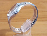 Emporio Armani Zeta Black Dial Silver Steel Strap Watch for Men - AR1977
