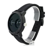 Tommy Hilfiger Denim Black Dial Black Rubber Strap Watch for Men - 1791555