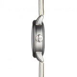 Tissot Chemin Des Tourelles Powermatic 80 Lady White Dial White Leather Strap Watch For Women - T099.207.16.116.00