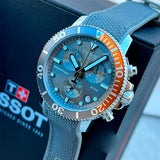 Tissot Seastar Gray Dial Gray Steel Strap Watch for Men - T120.417.17.081.01