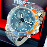 Tissot Seastar Gray Dial Gray Steel Strap Watch for Men - T120.417.17.081.01