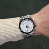 Tissot PR516 White Dial Grey Steel Strap Watch for Men - T149.417.11.011.00