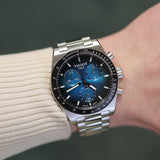 Tissot PR516 Blue Dial Silver Steel Strap Watch for Men - T149.417.11.041.01