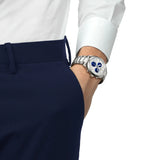 Tissot PR 100 White Dial Silver Steel Strap Watch for Men - T150.417.11.011.00