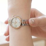 Tissot Desir White Dial 2 Tone Steel Strap Watch for Women  - T152.010.22.118.00