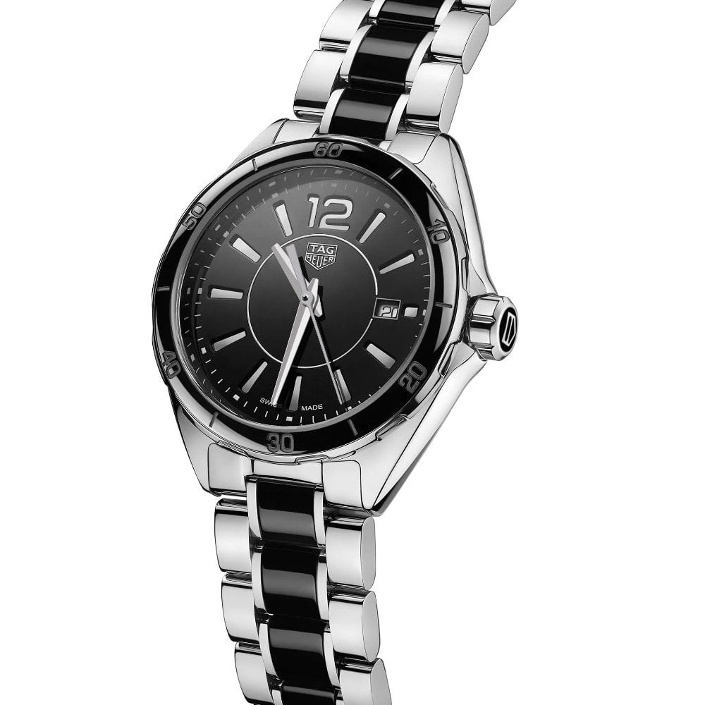 Tag Heuer Formula 1 Quartz Black Dial Two Tone Steel Strap Watch for Women - WBJ141AA.BA0973