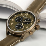 Tissot Chrono XL Brown Dial Brown Leather Strap Watch for Men - T116.617.36.092.00