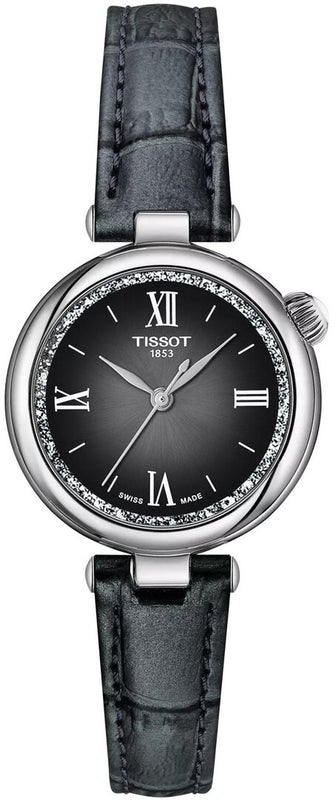 Tissot Desir Black Dial Black Leather Strap Watch for Women - T152.010.16.038.00