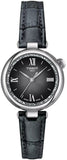 Tissot Desir Black Dial Black Leather Strap Watch for Women - T152.010.16.038.00