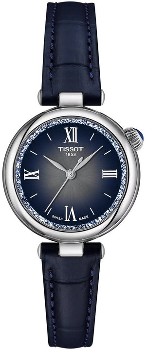 Tissot Desir Deep Blue Dial Navy Blue Leather Strap Watch for Women - T152.010.16.038.01