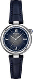 Tissot Desir Deep Blue Dial Navy Blue Leather Strap Watch for Women - T152.010.16.038.01