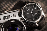 Tissot Le Locle Powermatic 80 Black Dial Black Leather Strap Watch For Men - T006.407.16.053.00