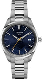 Tissot PR 100 Blue Dial Silver Steel Strap Watch for Women  - T150.210.11.041.01