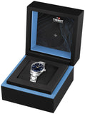 Tissot PR 100 Blue Dial Silver Steel Strap Watch for Women  - T150.210.11.041.01