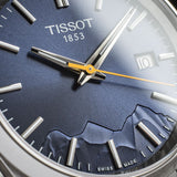 Tissot PR 100 Blue Dial Silver Steel Strap Watch for Women  - T150.210.11.041.01