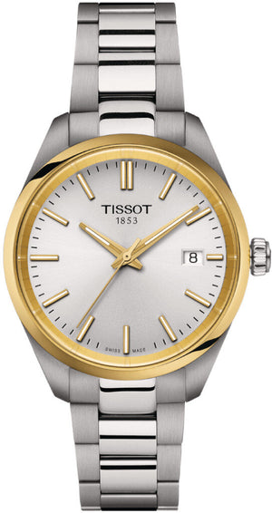 Tissot PR 100 Silver Dial Gray Steel Strap Watch for Women - T150.210.21.031.00
