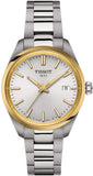 Tissot PR 100 Silver Dial Gray Steel Strap Watch for Women - T150.210.21.031.00
