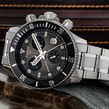 Tissot Seastar Black Dial Silver Steel Strap Watch for Men - T120.217.11.061.00