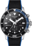 Tissot Seastar Black Dial Two Tone Fabric Strap Watch for Men - T120.417.17.051.03