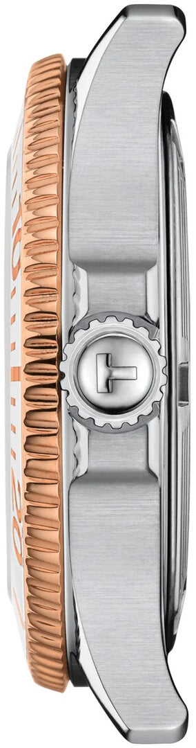 Tissot Seastar White Dial Two Tone Steel Strap Watch for Women - T120.210.22.111.00