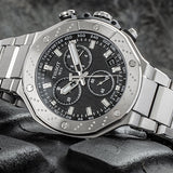 Tissot T-Race Black Dial Gray Steel Strap Watch for Men - T141.417.11.051.01