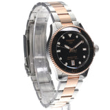 Tissot Seastar Black Dial Two Tone Steel Strap Watch for Women - T120.210.22.051.01