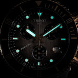 Tissot Seastar Black Dial Two Tone Steel Strap Watch for Men - T120.217.22.061.00