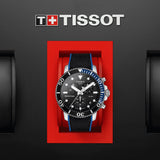 Tissot Seastar Black Dial Two Tone Fabric Strap Watch for Men - T120.417.17.051.03