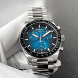 Tissot PR516 Blue Dial Silver Steel Strap Watch for Men - T149.417.11.041.01