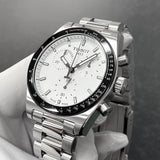 Tissot PR516 White Dial Grey Steel Strap Watch for Men - T149.417.11.011.00