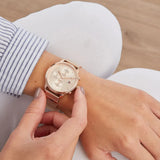 Tommy Hilfiger Sophia Rose Gold Dial Rose Gold Steel Strap Watch for Women - 1782696