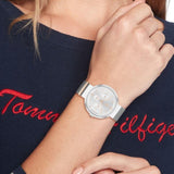 Tommy Hilfiger Lidia Silver Dial Silver Mesh Strap Watch for Women - 1782537