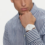 Lacoste 12.12 White Dial White Silicon Strap Watch for Men  - 2011246