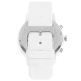 Lacoste 12.12 White Dial White Silicon Strap Watch for Men  - 2011246