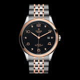 Tudor 1926 Automatic Diamonds Black Dial Two Tone Steel Strap Watch for Men - M91651-0004