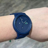 Lacoste 12.12 Blue Dial Blue Silicone Strap Watch for Men - 2011244