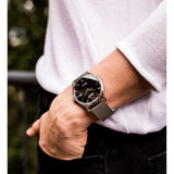 Tissot Heritage Visodate Black Dial Silver Steel Strap Watch - T118.410.11.057.00