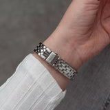 Fossil Neutra Two Tone Dial Silver Steel Strap Watch for Women - ES5357